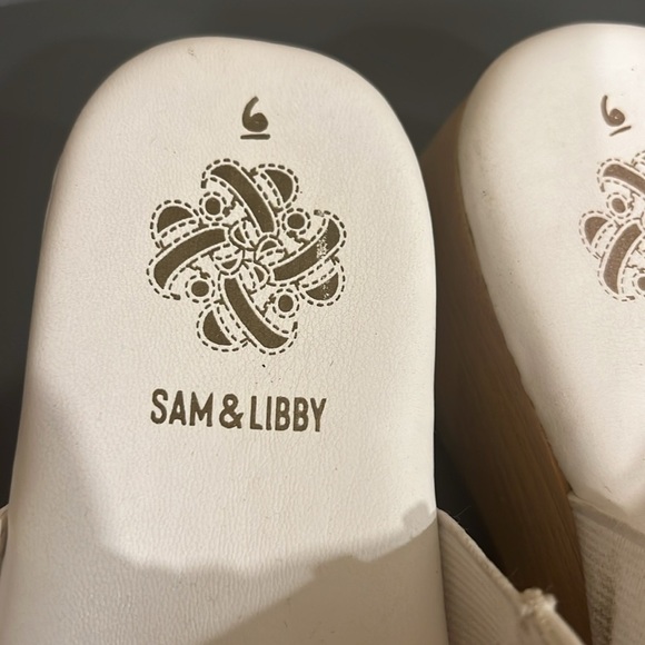 Sam & Libby Indie White Knot Platform Sandals Y2K Boho Retro Size 6 - Picture 12 of 16